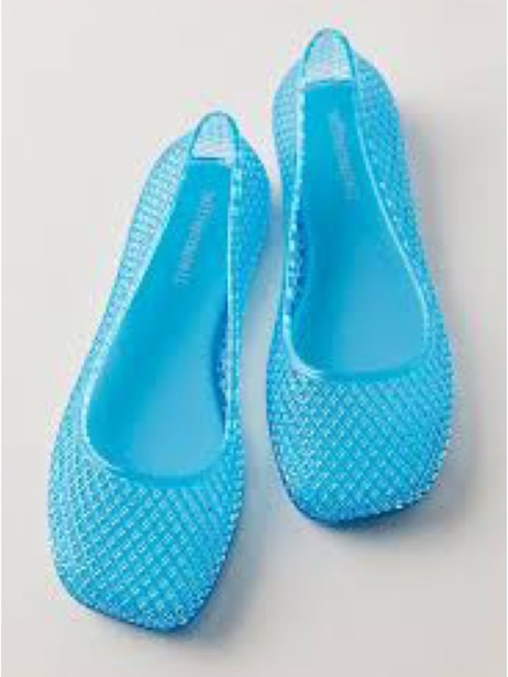 Jeffrey Campbell Suni Jelly Flats in Turquoise Blue